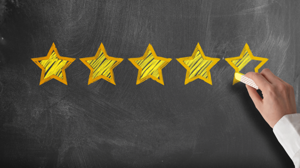 Efficient customer support receiving high rating for quality customer service functions