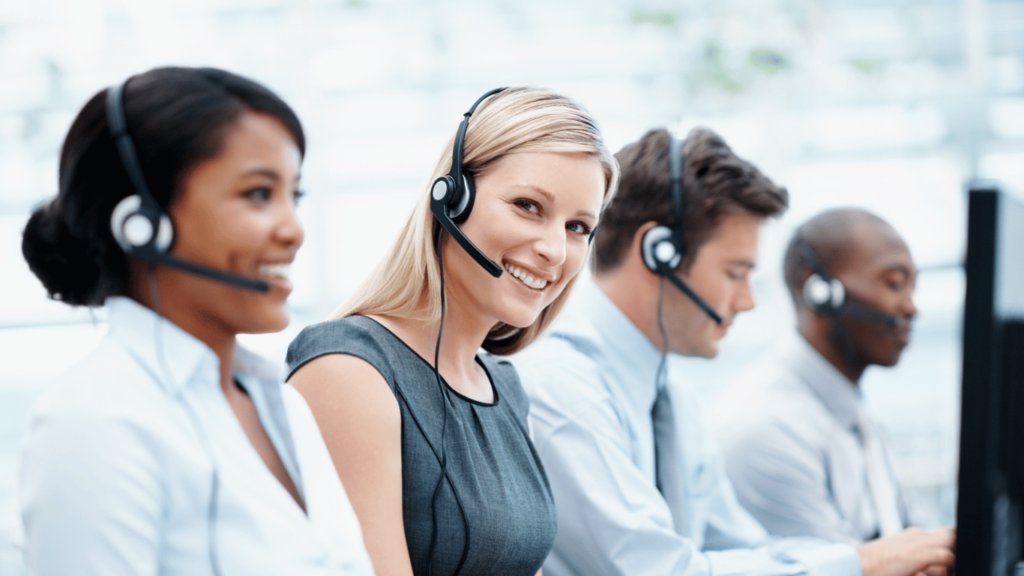 Customer support agent part of a support team working to increase customer satisfaction