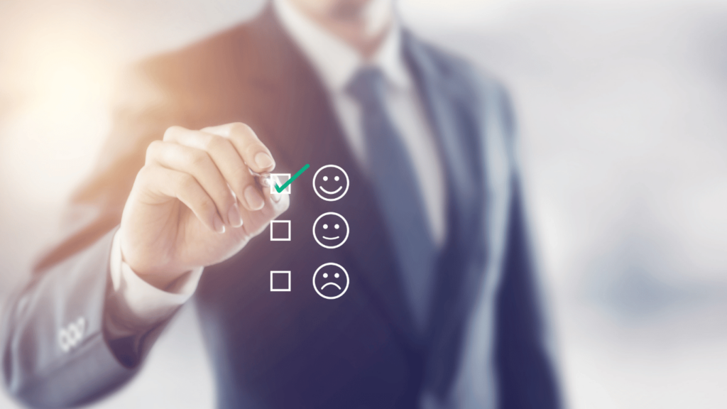 Customer satisfaction increasing via a survey