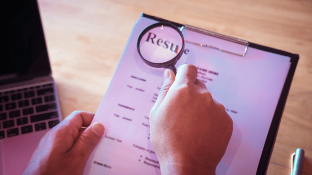 Recruitment Process Outsourcing companies looking at resumes and CVs during the candidate sourcing portion of the hiring process 