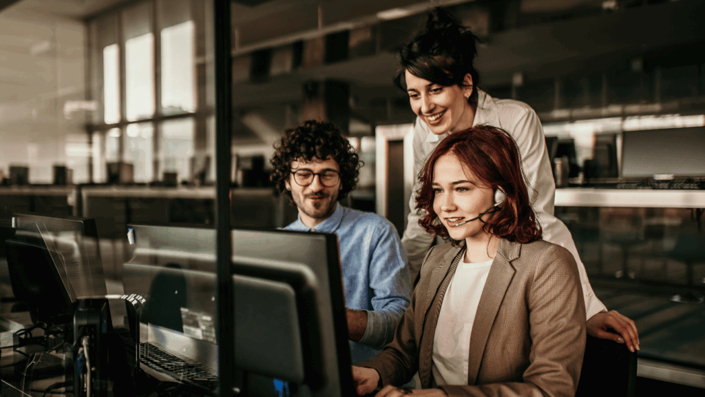 Internal team focusing on customer support