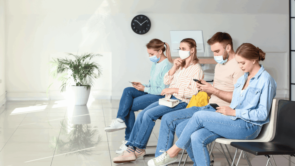 Frustrated patients with healthcare providers