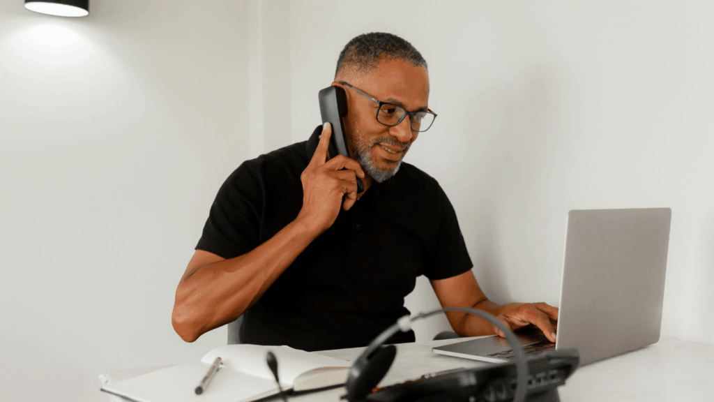 Proactive customer service being conducted for satisfied customers