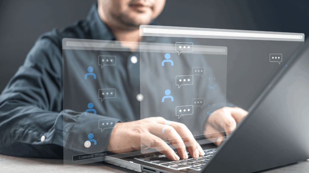 AI piloted by a human responding to BFCM queries