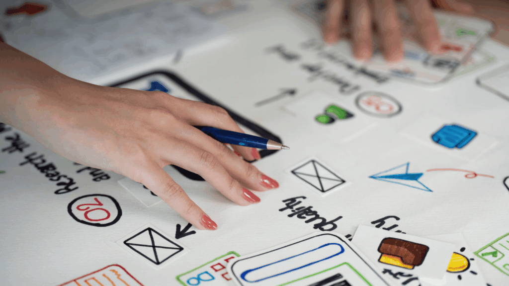 Journey mapping process being conducted during a workshop to improve entire customer experience