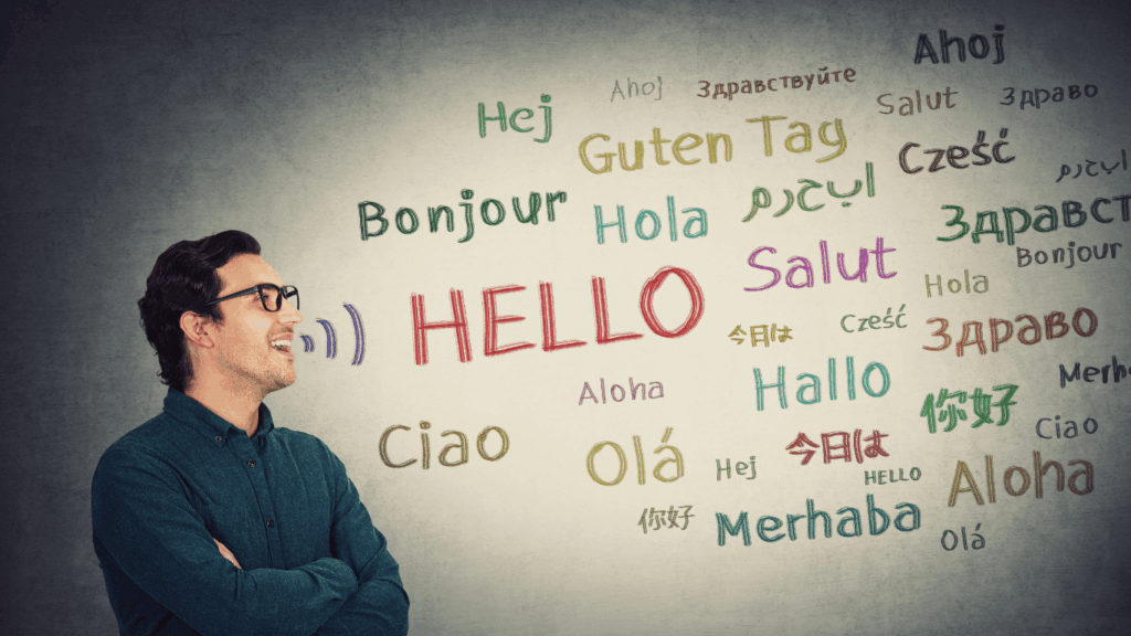 Technical support in multiple languages working together