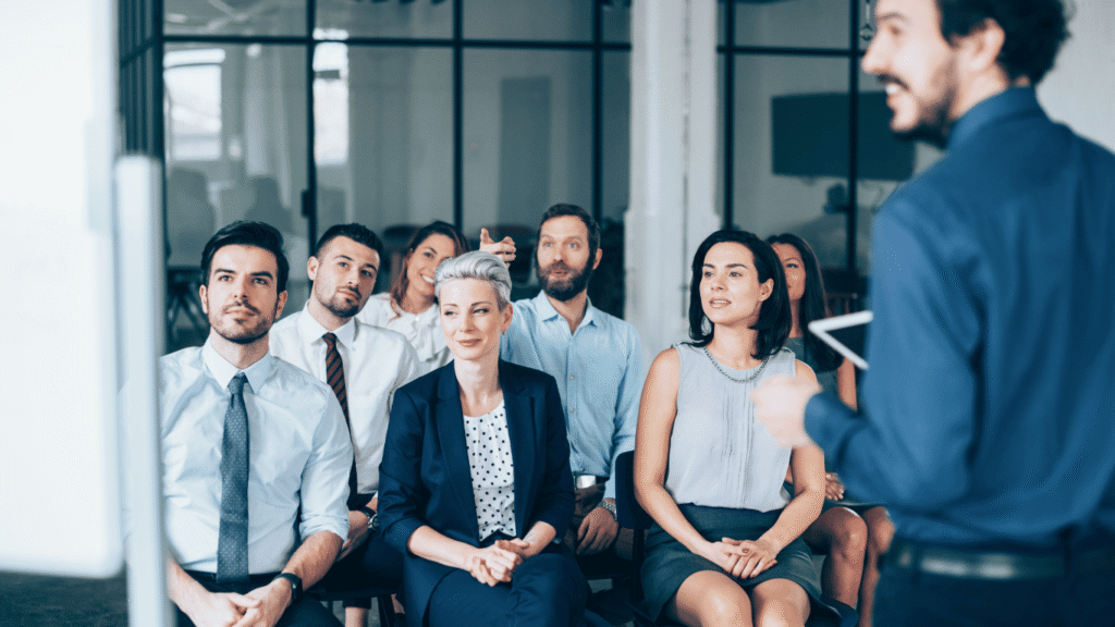 Customer support agents undergoing training to improve customer retention, customer satisfaction, and boost brand loyalty